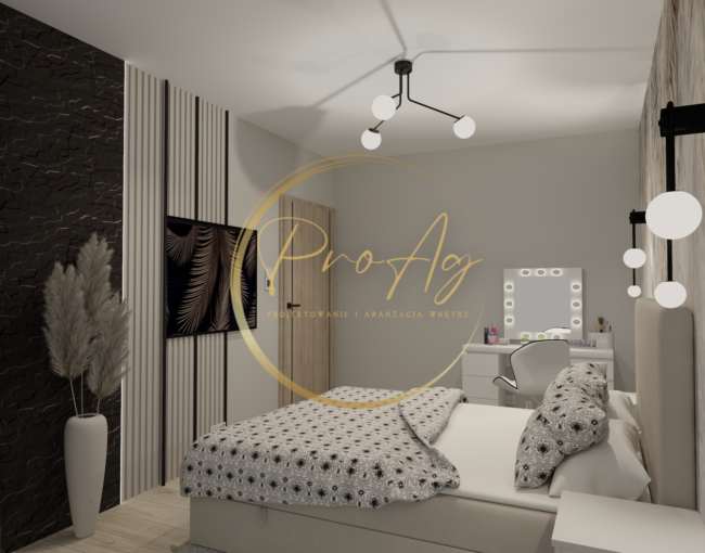 Dom dla Młodej Pary - Sypialnia 6 - proagdesign