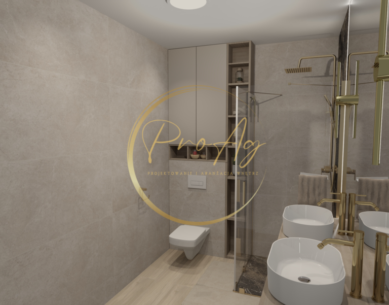 Dom dla Młodej Pary - Łazienka 1 - proagdesign