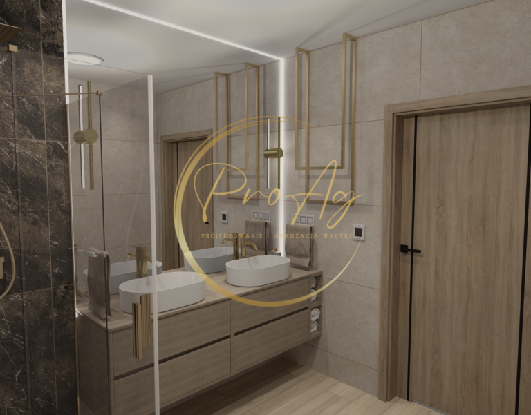 Dom dla Młodej Pary - Łazienka 2 - proagdesign