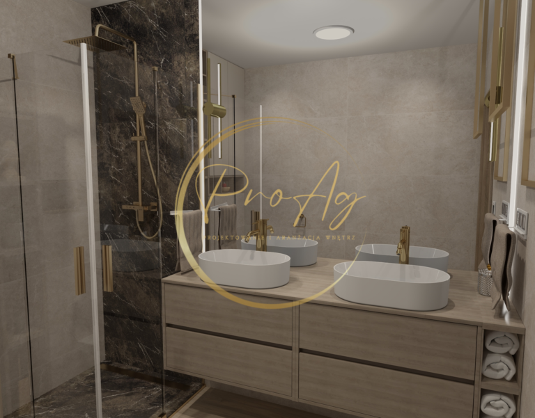 Dom dla Młodej Pary - Łazienka 3 - proagdesign