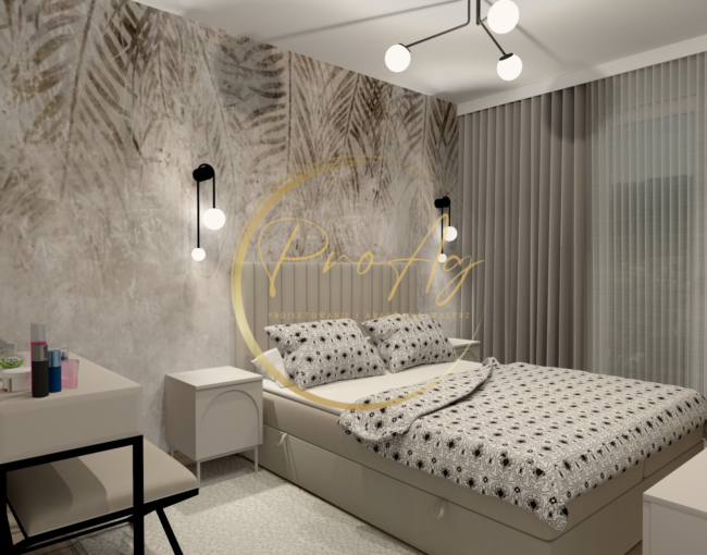 Dom dla Młodej Pary - Sypialnia 1 - proagdesign