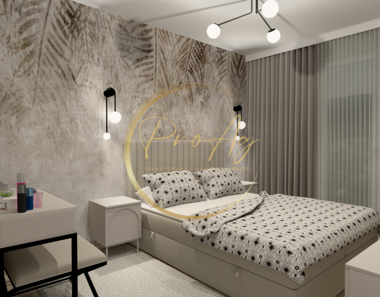 Dom dla Młodej Pary - Sypialnia 1 - proagdesign