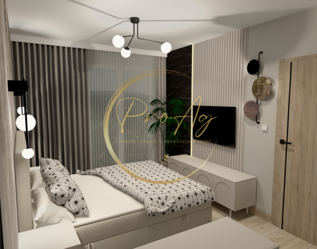 Dom dla Młodej Pary - Sypialnia 3 - proagdesign