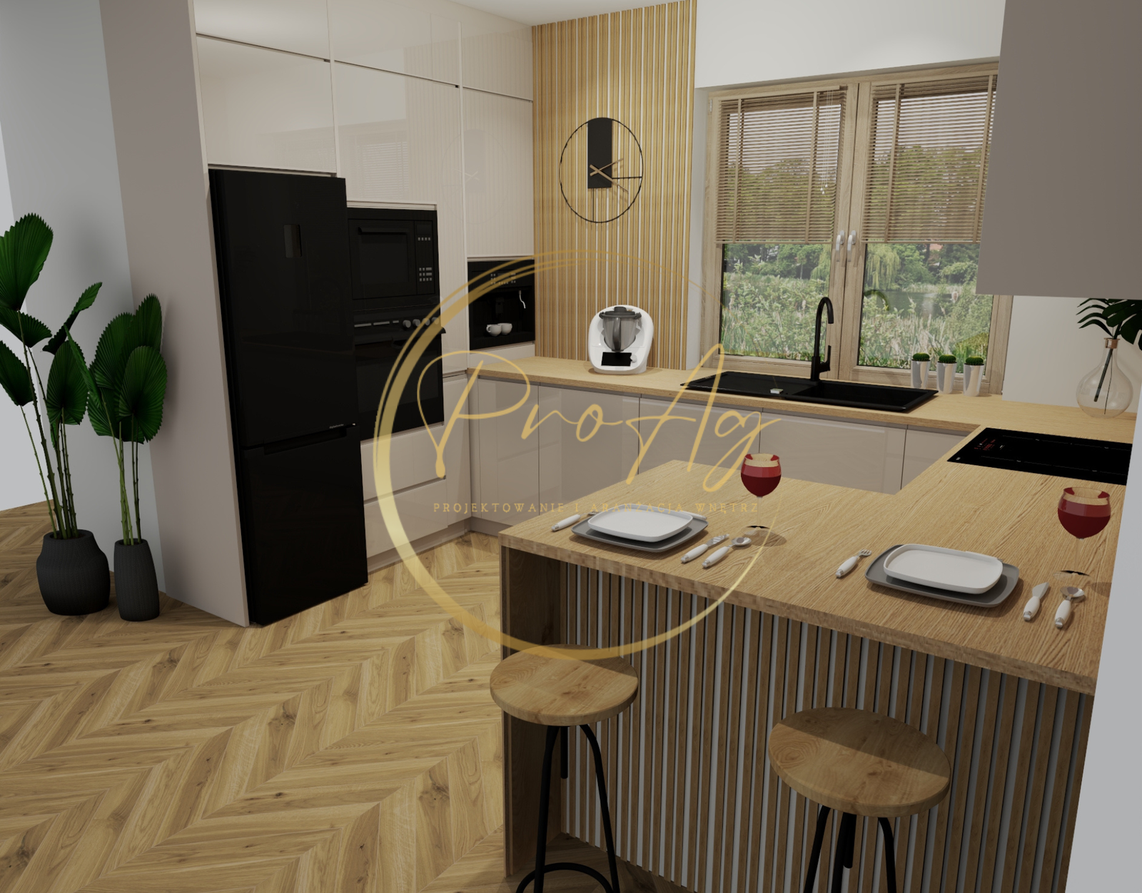 Łazienki z kuchnią - 10 - proagdesign